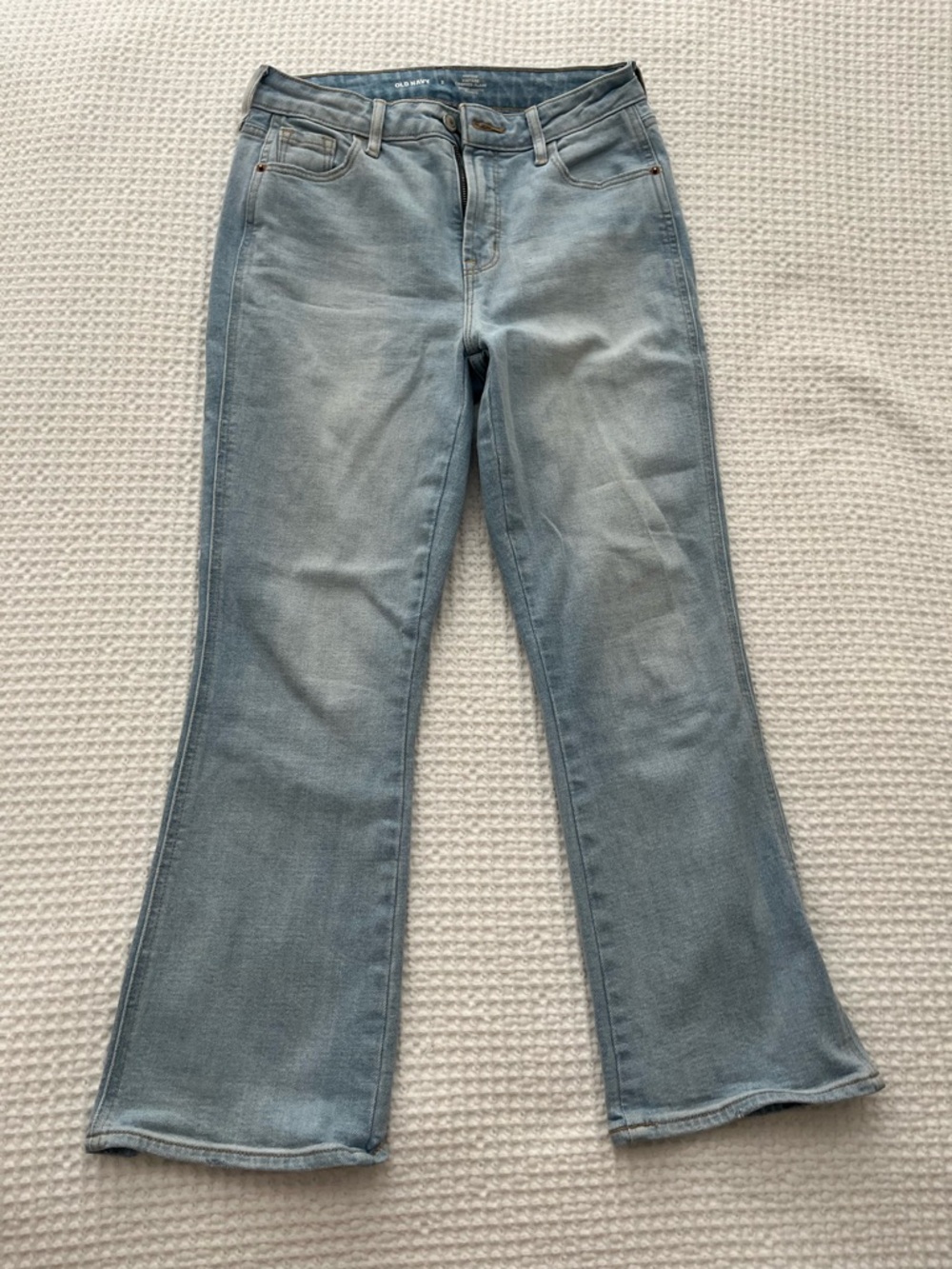 Old Navy High Rise Vintage Cropped Flare Jeans